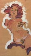 Egon Schiele Female Nude (mk12) oil on canvas